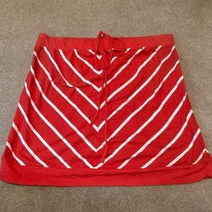 2- Torrid Red & White Striped Tube/Halter Top